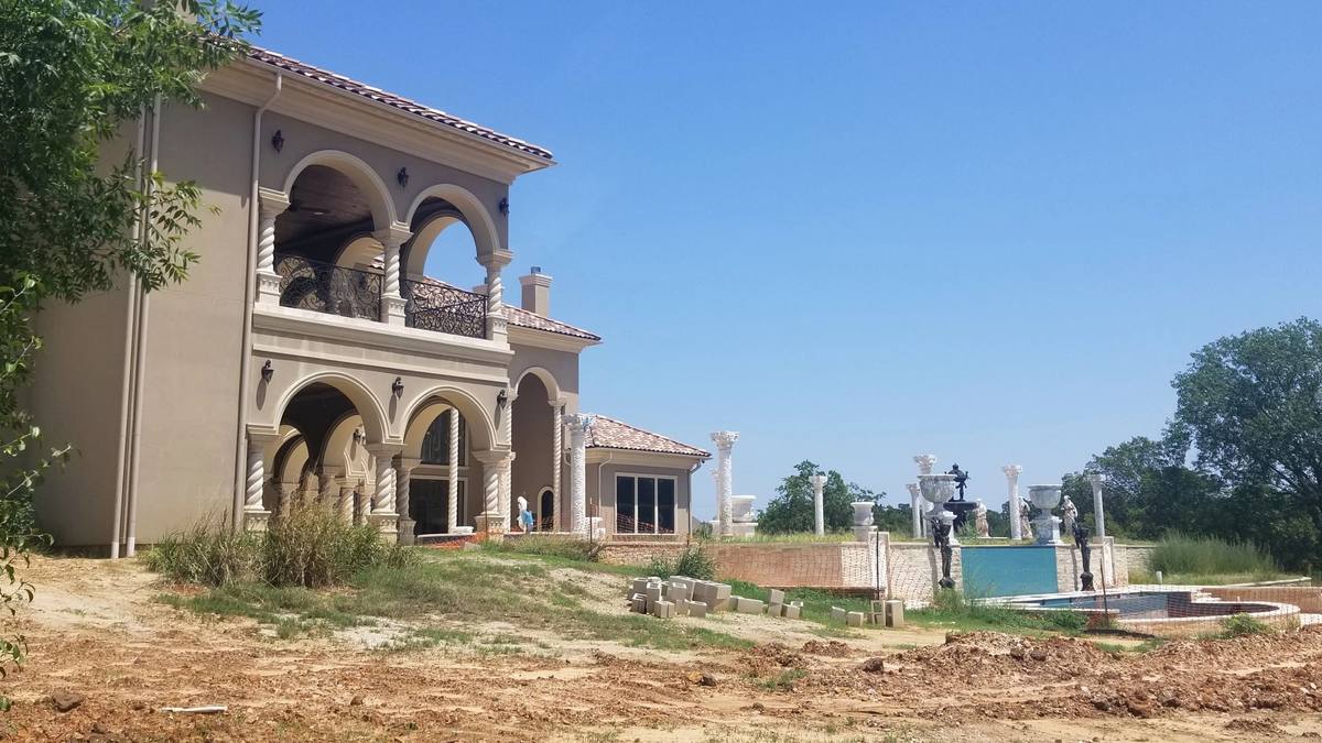 Home exterior during construction